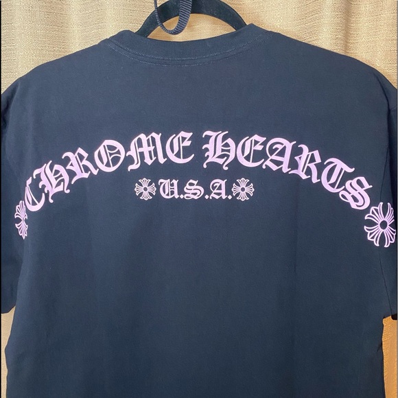 【限定数量】Chrome Hearts Hearts Short Sleeve Pocket Crew Chrome Hearts Cross Short Sleeve Pocket T-shirt White Men's